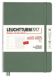 Kalender 22/23 Leuchtturm1917 A5 v/notes Olive soft