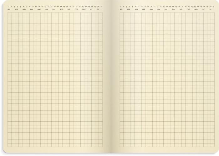 Liten veckokalender Forma Deluxe brun 2023
