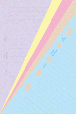 Filofax pocket linjerade classic 30 st sorterade färger classic