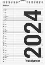 Familjekalender Black and White 2024