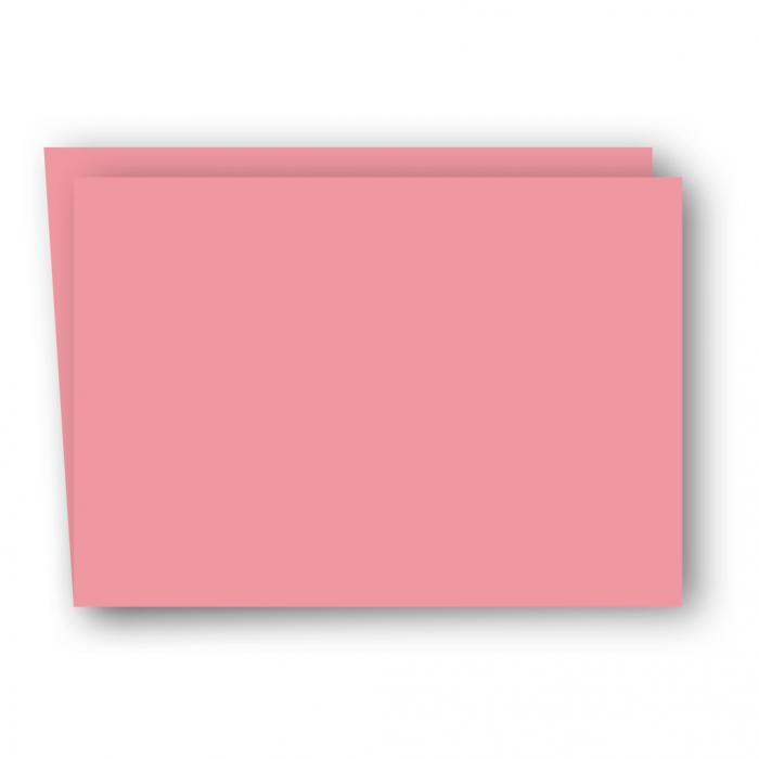 A6 Kort dubbla liggande 5-pack 220g Rosa
