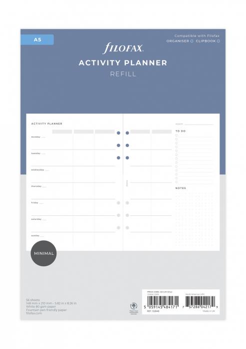 Filofax Activity Planner Refill - A5