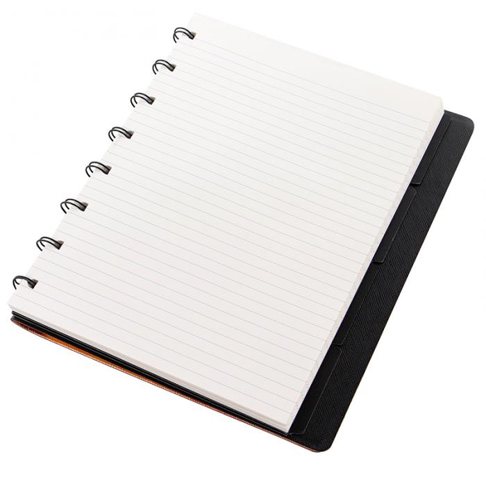 Filofax A5 Saffiano Notebook Metallic Rose