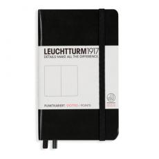 Leuchtturm A6 hard 185s Black dotted