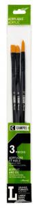 Syntetpenselset Campus 3 acrylic brushes L