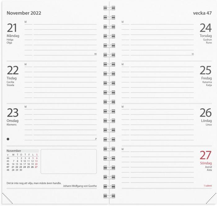 Planner kalendersats Master 2022