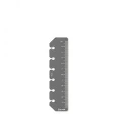 Filofax Minimal linjal Pocket grå