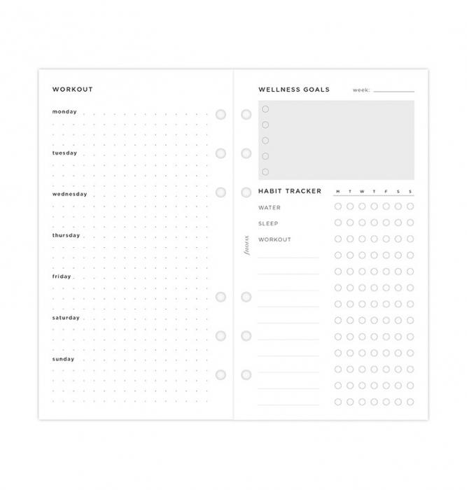 Filofax Wellness Trackers Personal Refill 