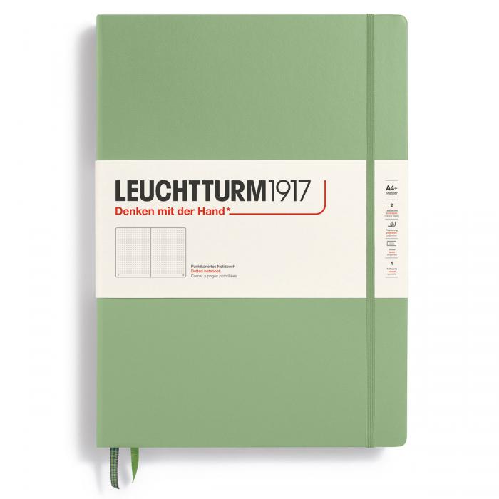 Leuchtturm Notebook A4+ hard dotted Sage