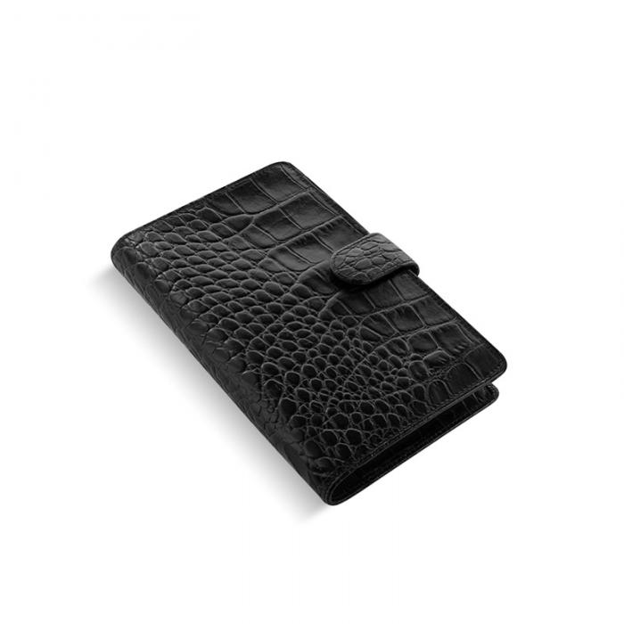 Filofax Classic Croc Personal Compact Ebony