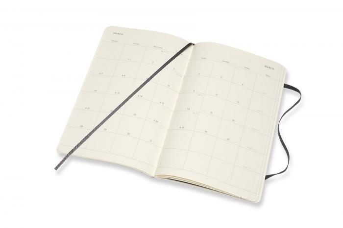 Moleskine Monthly Notebook svart soft large 21/22