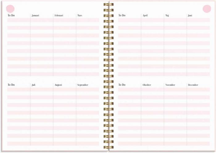 Life planner Pink A5 2023-2024