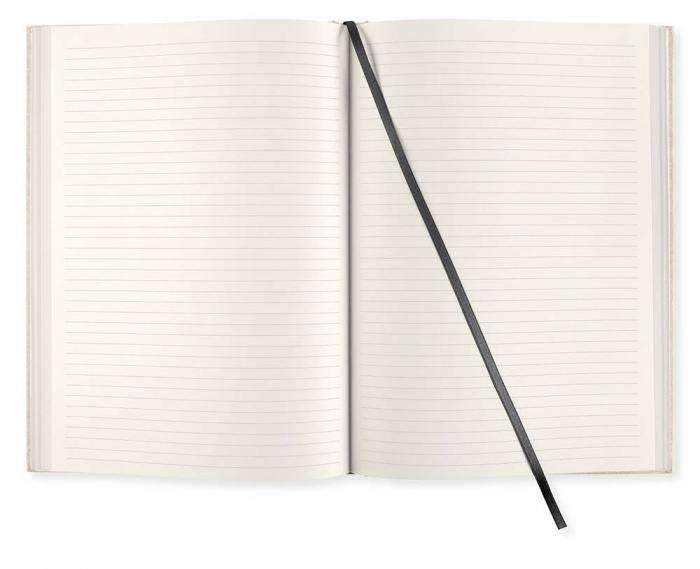 Linjerad Notebook A4 Rough Linen