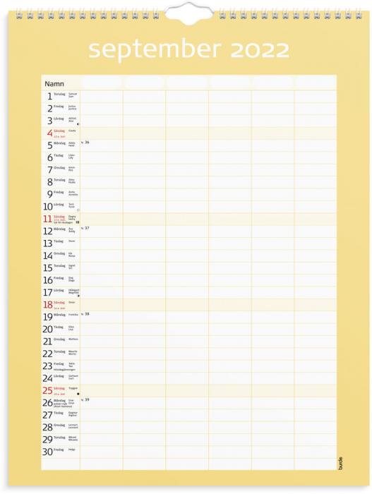 Väggkalender Familjens Praktiska 2022-2023