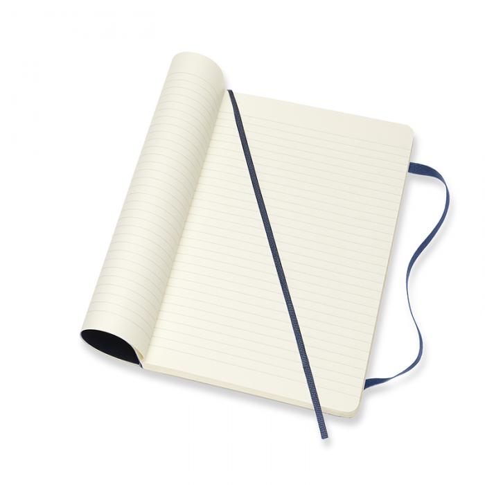 Moleskine Notebook Large Soft Cover - Blå - Linjerad
