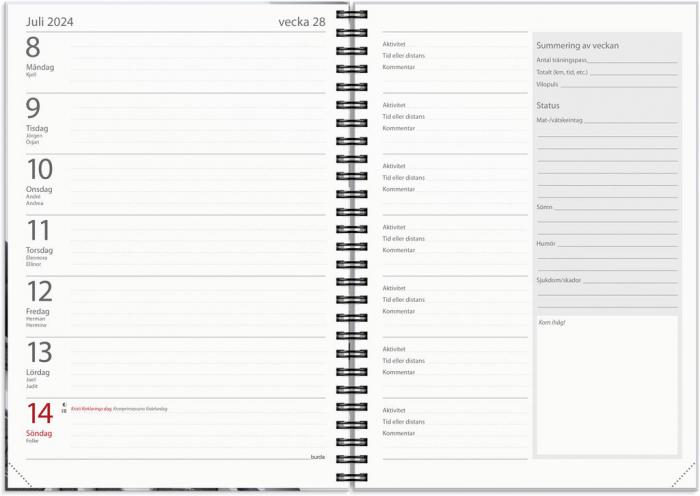 Trningskalender A5 2024