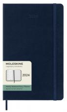 Moleskine Weekly Notebook Blue hard Large 2024