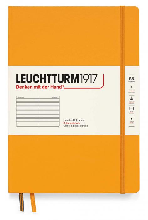 Leuchtturm Notebook B5 Hard 121s Rising Sun Ruled