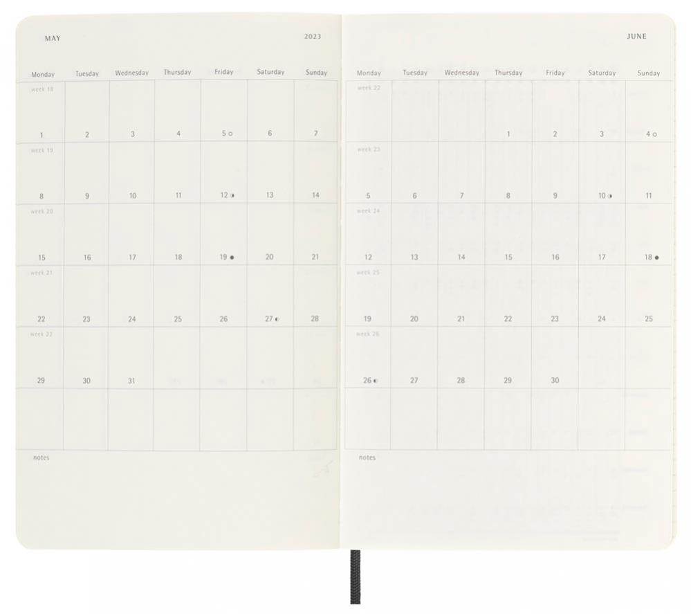 Moleskine Daily Black Soft Large 2023
