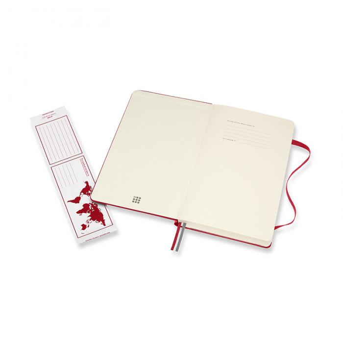 Moleskine Classic Notebook Hard Expanded linj Red