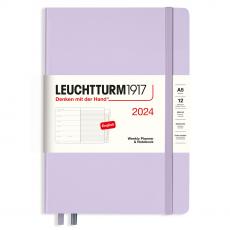 Leuchtturm1917 A5 vecka/notes Lilac 2024 