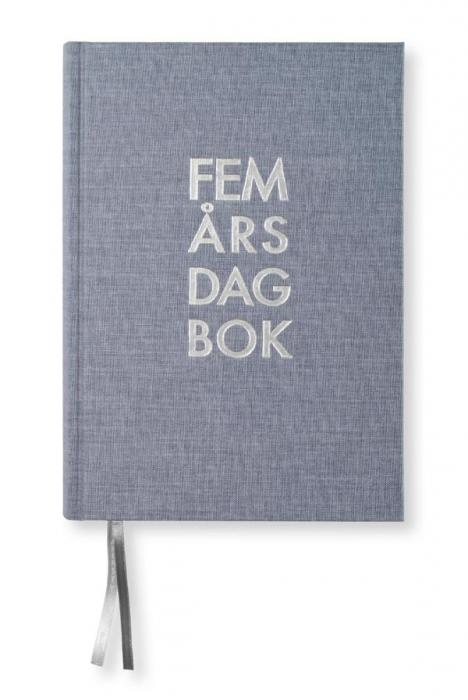 Paperstyle 5-årsdagbok Textil Denim - Kalenderkungen.se