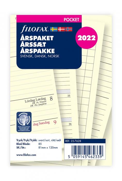 Filofax årspaket Pocket 2022
