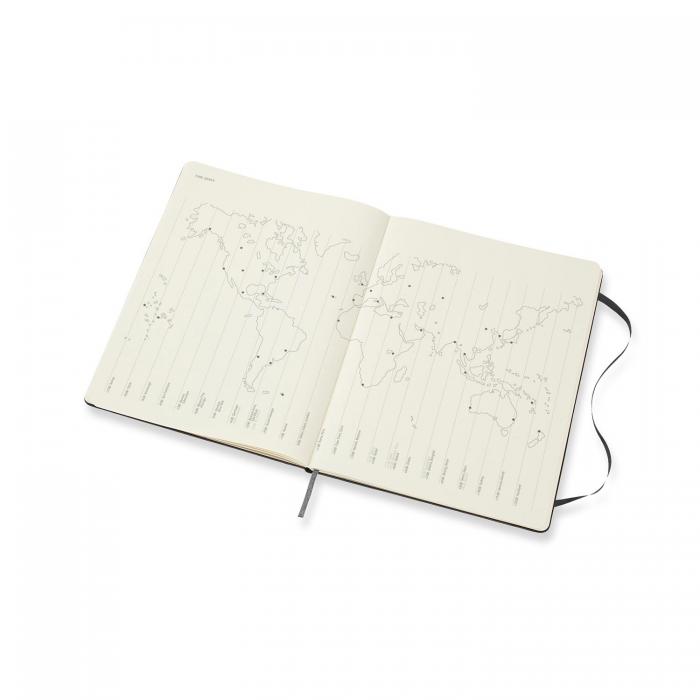 Moleskine Monthly Notebook svart hard XL 2021