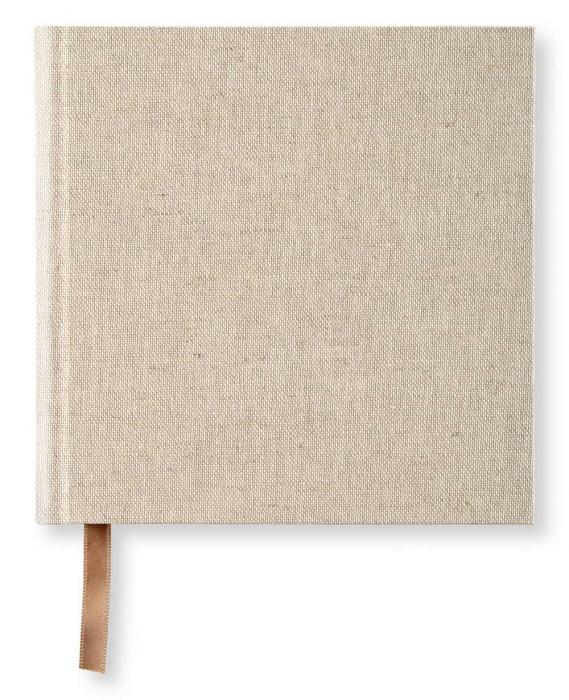 Olinjerad Blank Book 185x185 Rough Linen