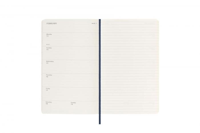 Moleskine Veckokalender L Soft Saphire blue 22/23