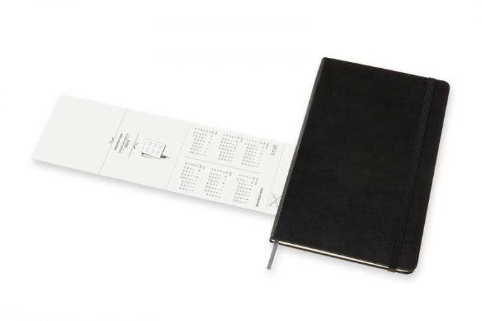 Moleskine Monthly Notebook svart hard large 2022