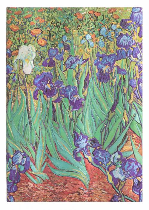 Paperblank Notebook Midi lined Van Goghs Irises