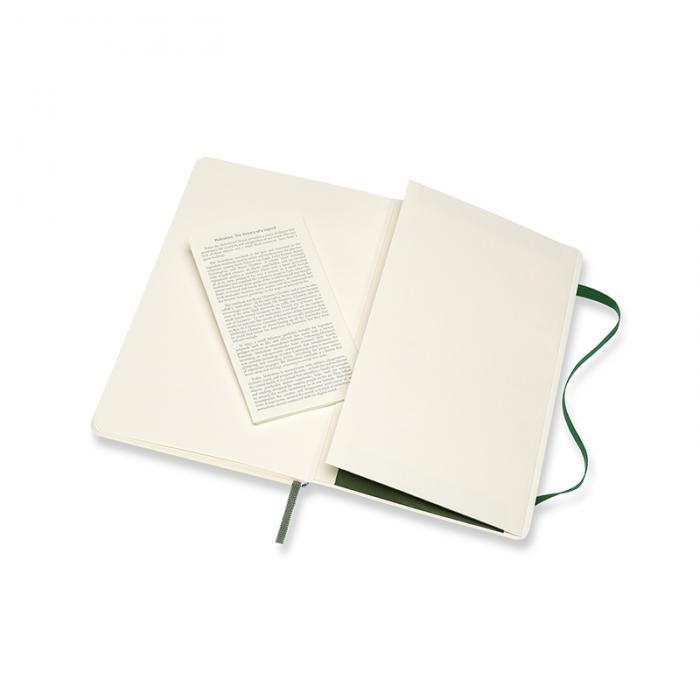 Moleskine Moleskine Classic Soft Large Plain Notebook Myrtle Green - Kalenderkungen.se