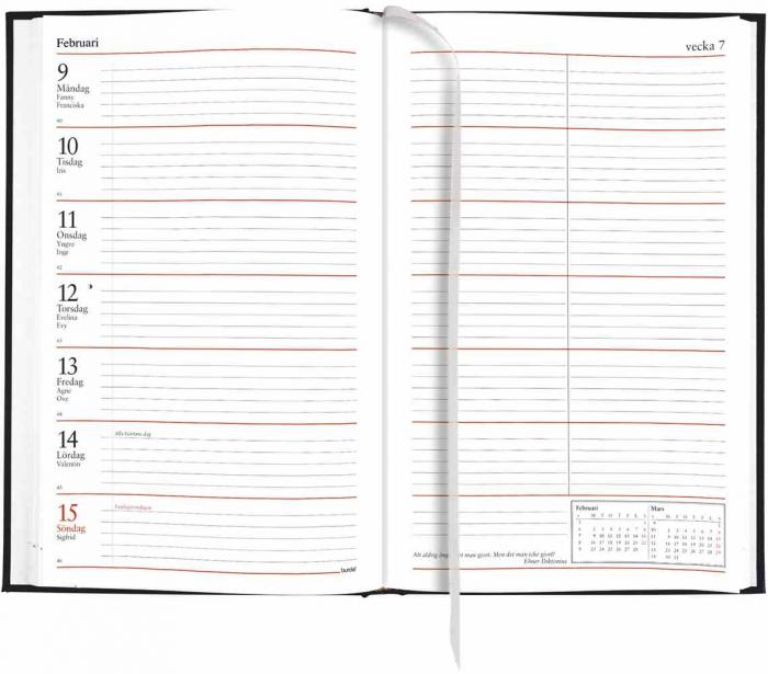 Burde Publishing AB Kontorskalender svart konstlder omslag 2020 - Kalenderkungen.se