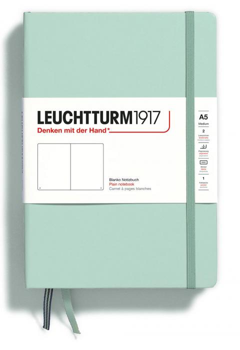 Leuchtturm Notebook A5 hard 251s Mint green olinjerad