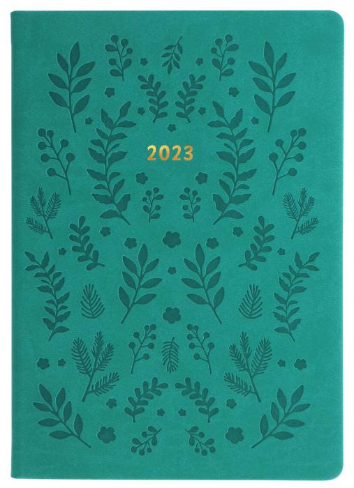 Kalender Letts Woodland A5 V/U Grön 2023