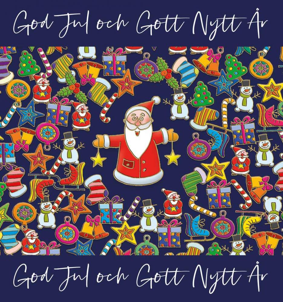 Julkort Unicef 10pack Tomte och barn/ Tomte och julsaker