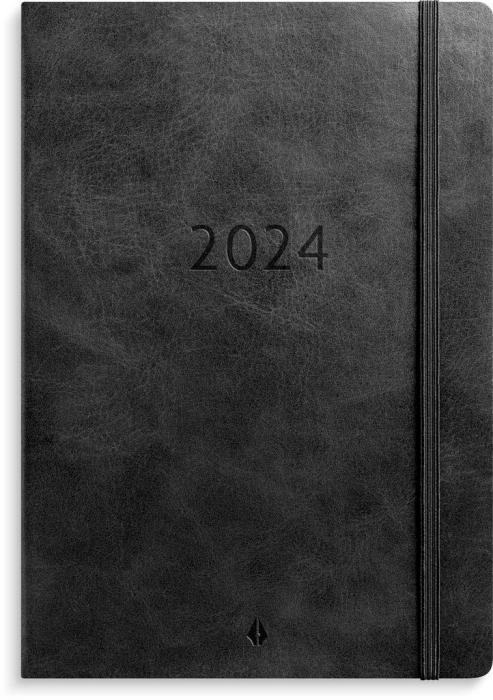 Stor Veckokalender Forma Deluxe svart 2024