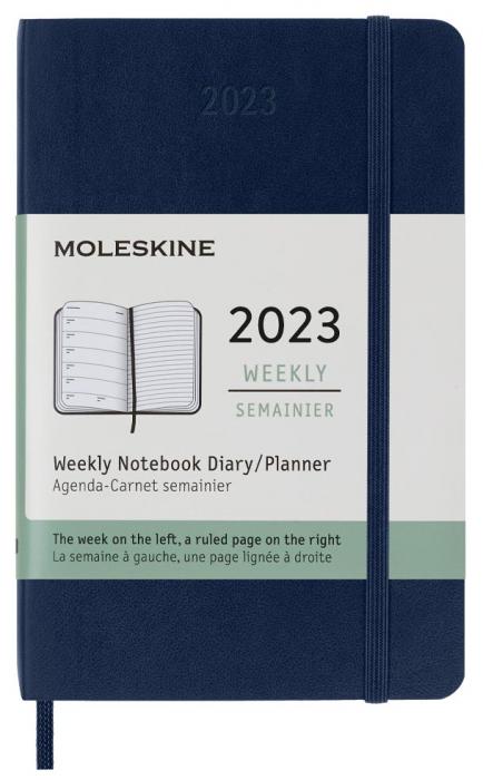Moleskine Weekly Notebook Blue soft pocket 2023