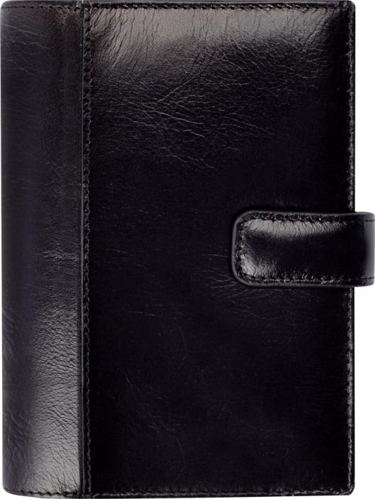 Compact Systemkalender svart skinn 2021