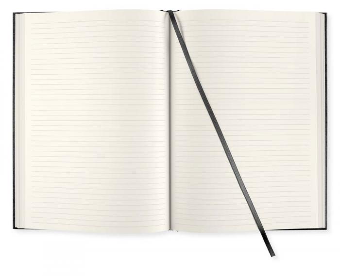 Linjerad Notebook A4 192 sidor Transparent Black