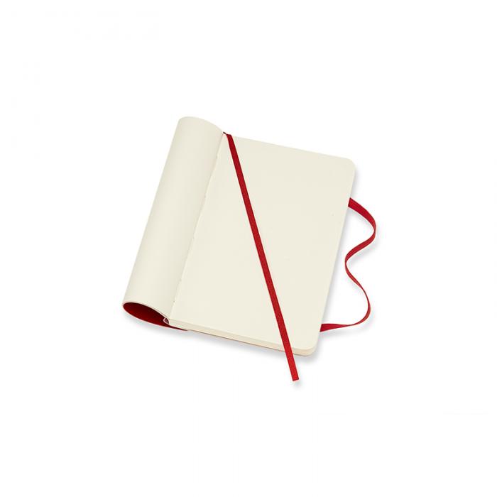 Moleskine Notebook Pocket Soft Cover - Rd - Olinjerad