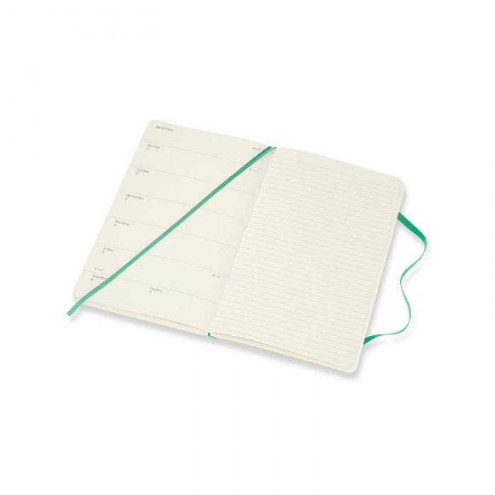 Moleskine Weekly notebook Large Green Soft 2022