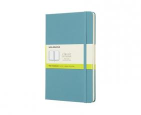 Moleskine Plain Classic Notebook Large - Reef Blue