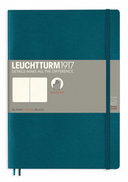 Leuchtturm Notebook B5 Soft 121s Pacific Green Plain