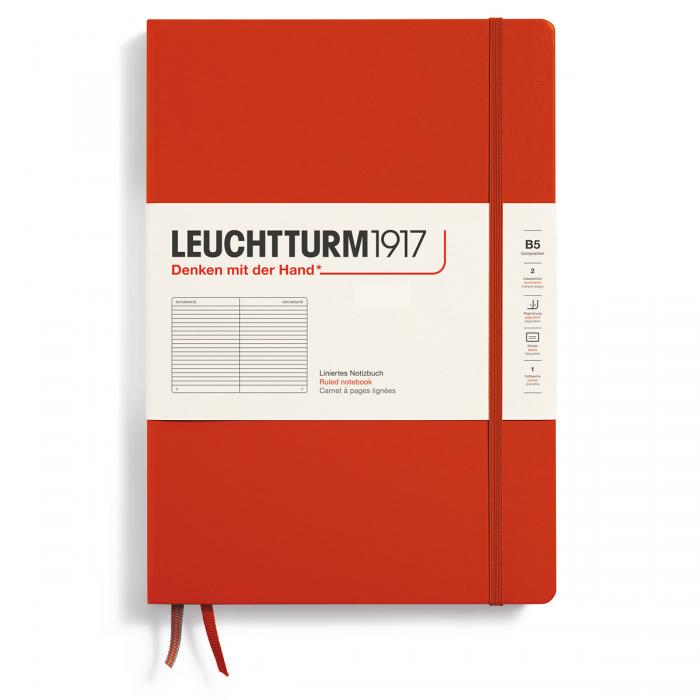 Leuchtturm Notebook B5 Hard 219s Fox Red Ruled