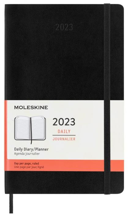 Moleskine Daily Black Soft Large 2023
