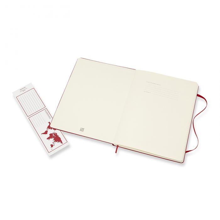Moleskine Notebook X-large Hard Cover - Röd - Linjerad