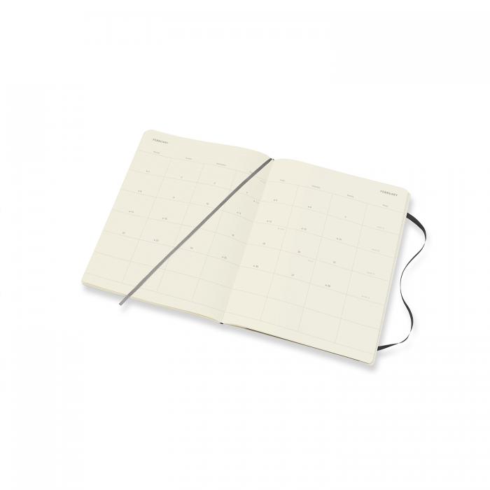 Moleskine Monthly Notebook XL svart soft 2021