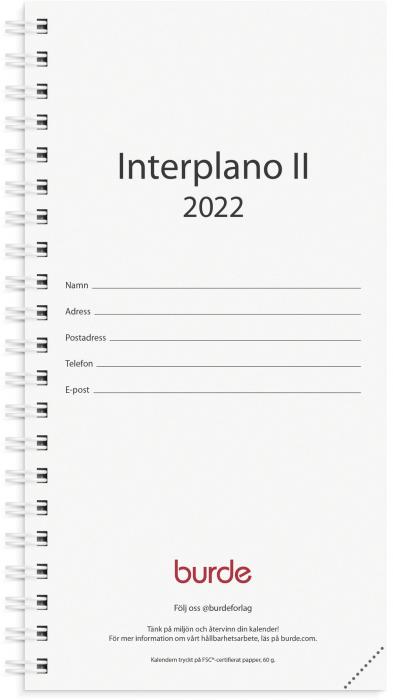 Planner kalendersats Interplano II 2022